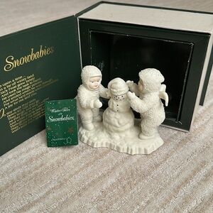 Winter Tales of Snowbabies by DEPARTMENT 56 Frosty Fun with Snowman Box #7983-9